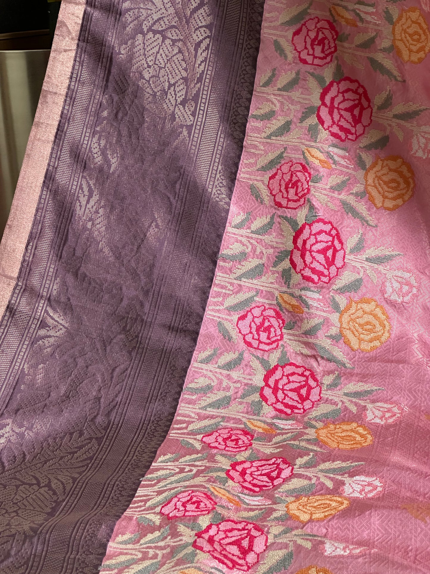 Pure Kanjeevaram Embroidery Handloom Saree