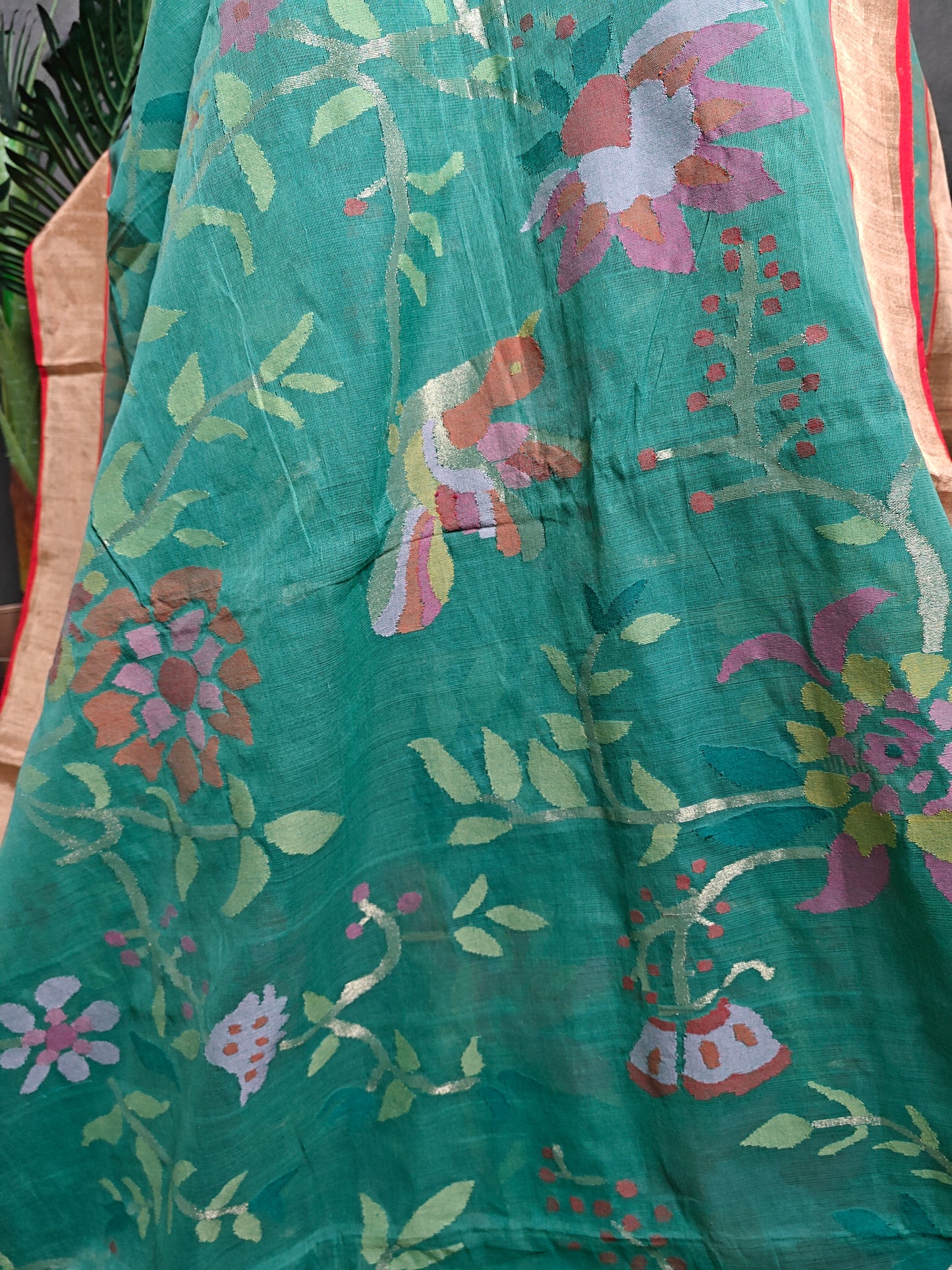 Khadi Jamdhani Allover Saree