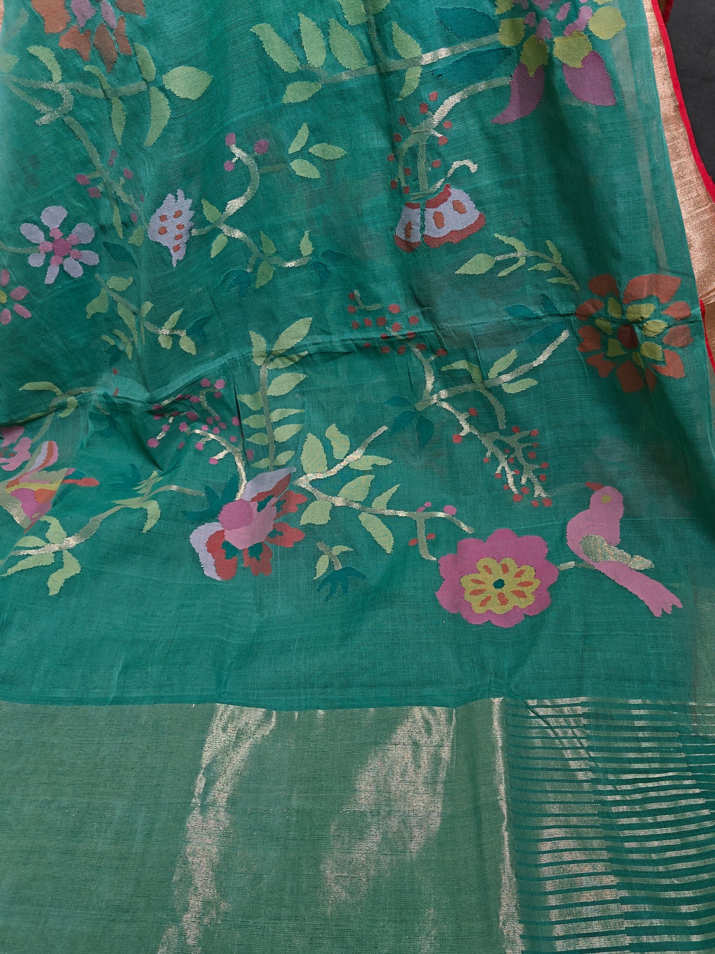 Khadi Jamdhani Allover Saree