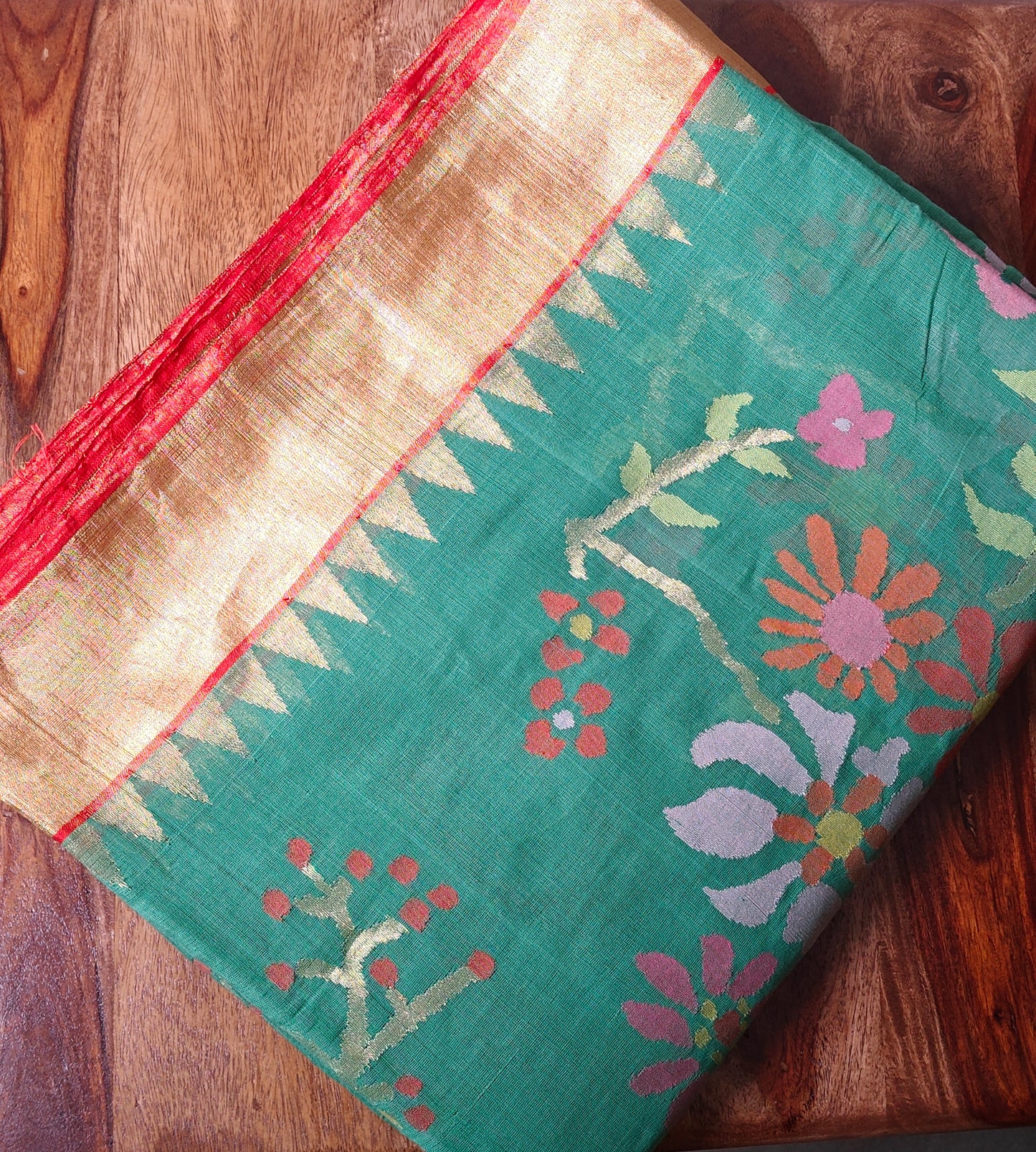 Khadi Jamdhani Allover Saree