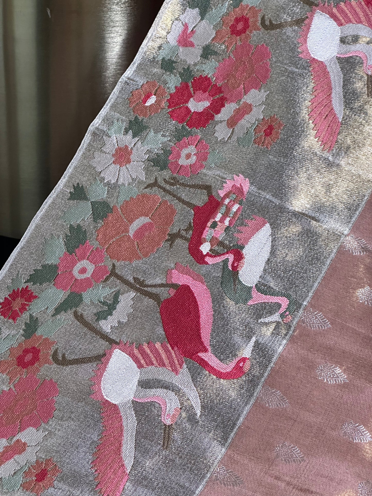 Kanchi Tissue Soft Silk Saree - Orange