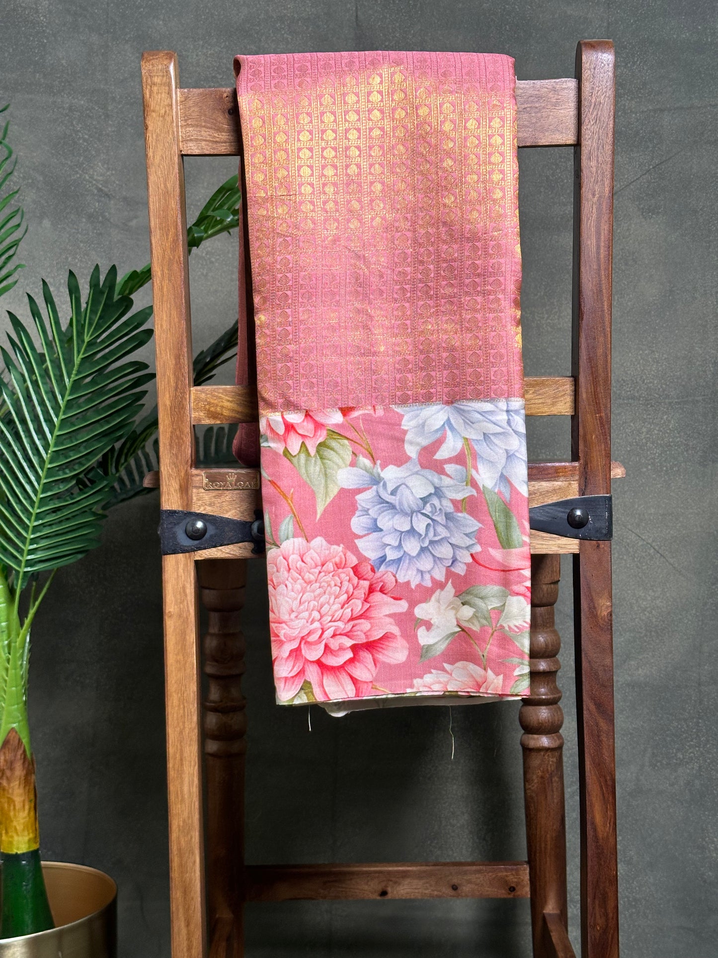 Pink Digital Print Pure Kanchi Silk Saree