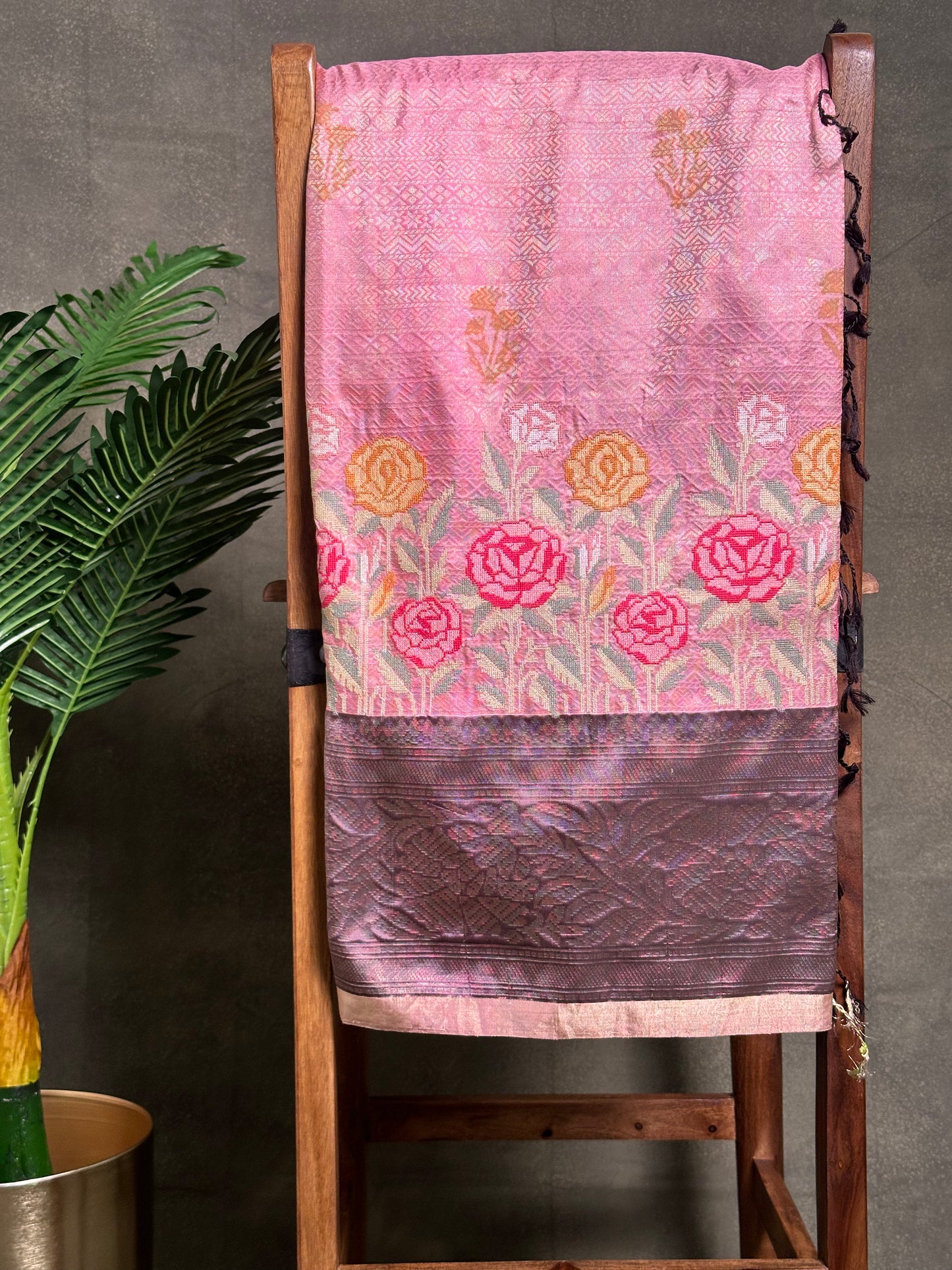 Pure Kanjeevaram Embroidery Handloom Saree