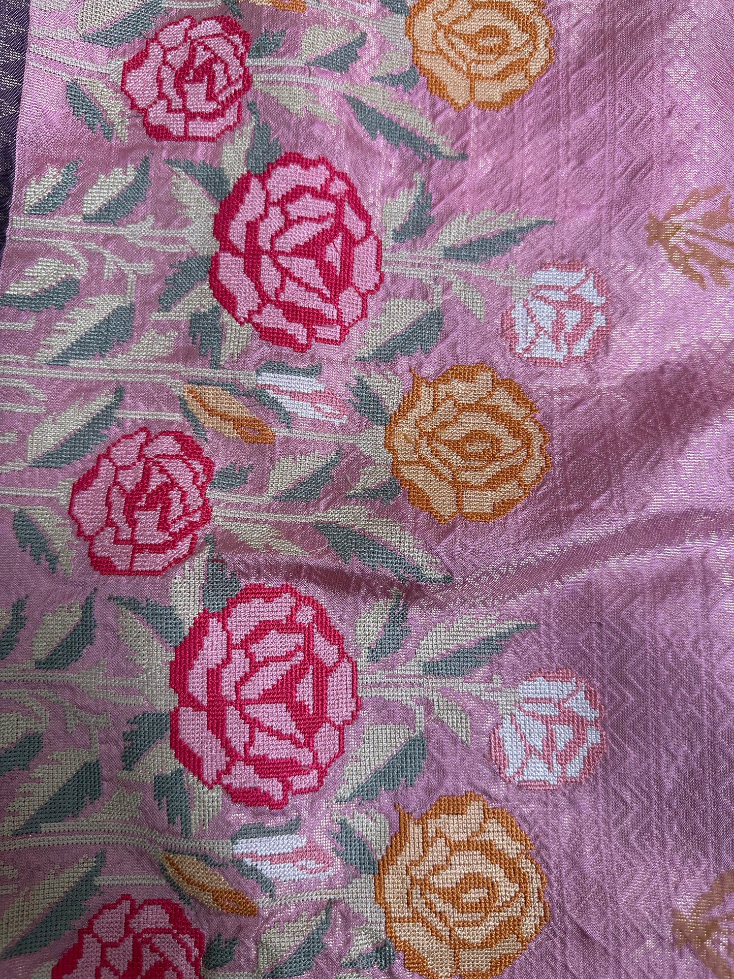 Pure Kanjeevaram Embroidery Handloom Saree